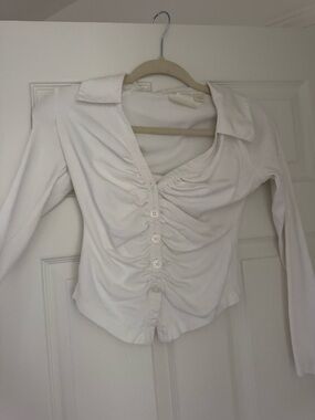 Maeve by Anthropologie collared tight button down